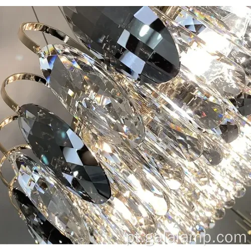 Lustre de cristal elegante K9 para decoração da sala de estar